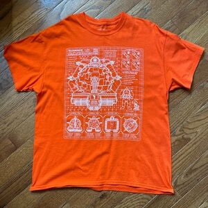 EUC - Teenage Mutant Ninja Turtles Lootcrate T-Shirt, Orange, Size XL